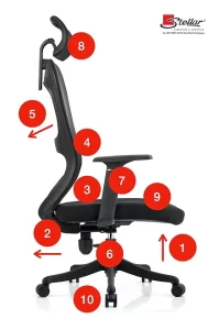 ergonomic chair - Stellar Furniture - chair 2