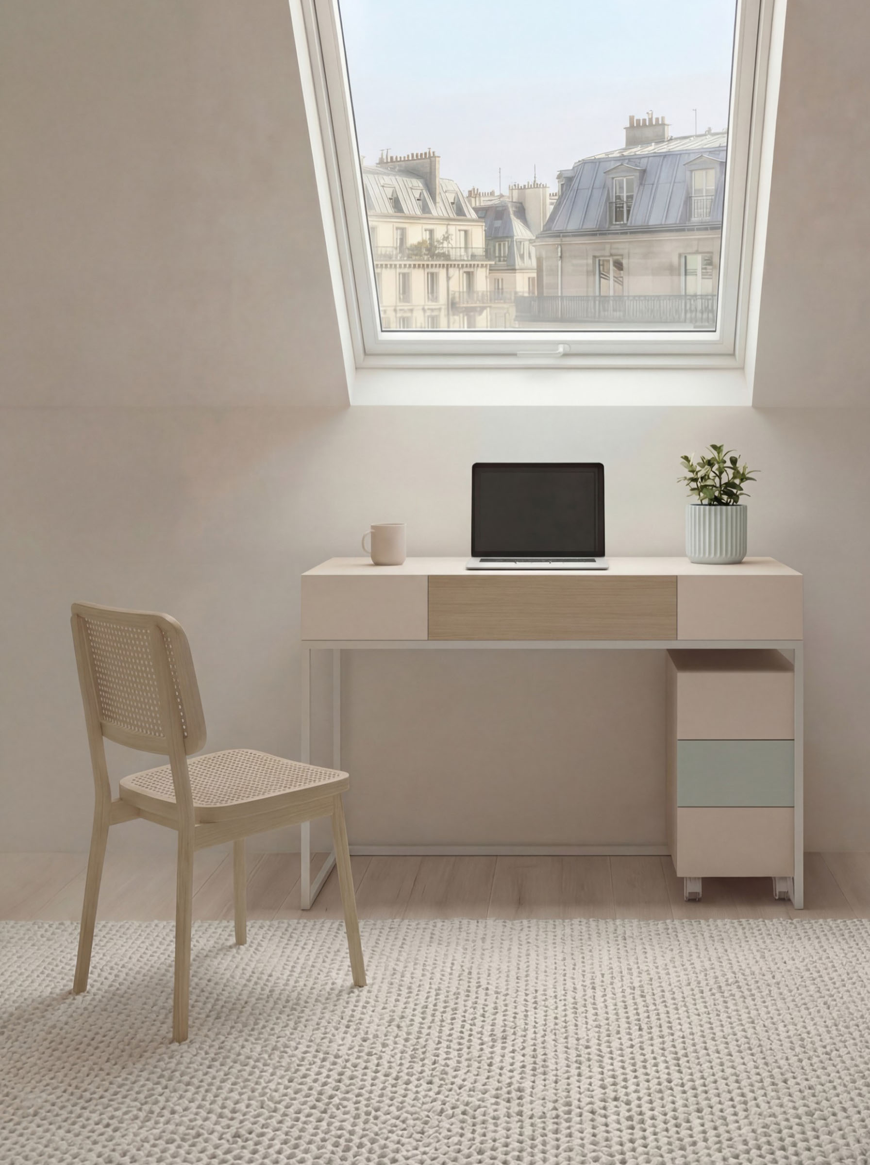 home office desk manufacturer - Stellar Furniture - TRUNK ESC01