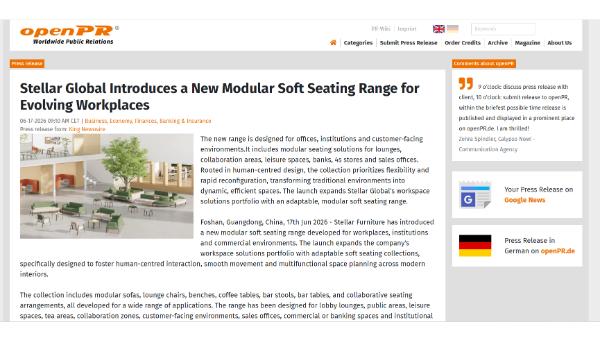 Media - Stellar Furniture - open pr
