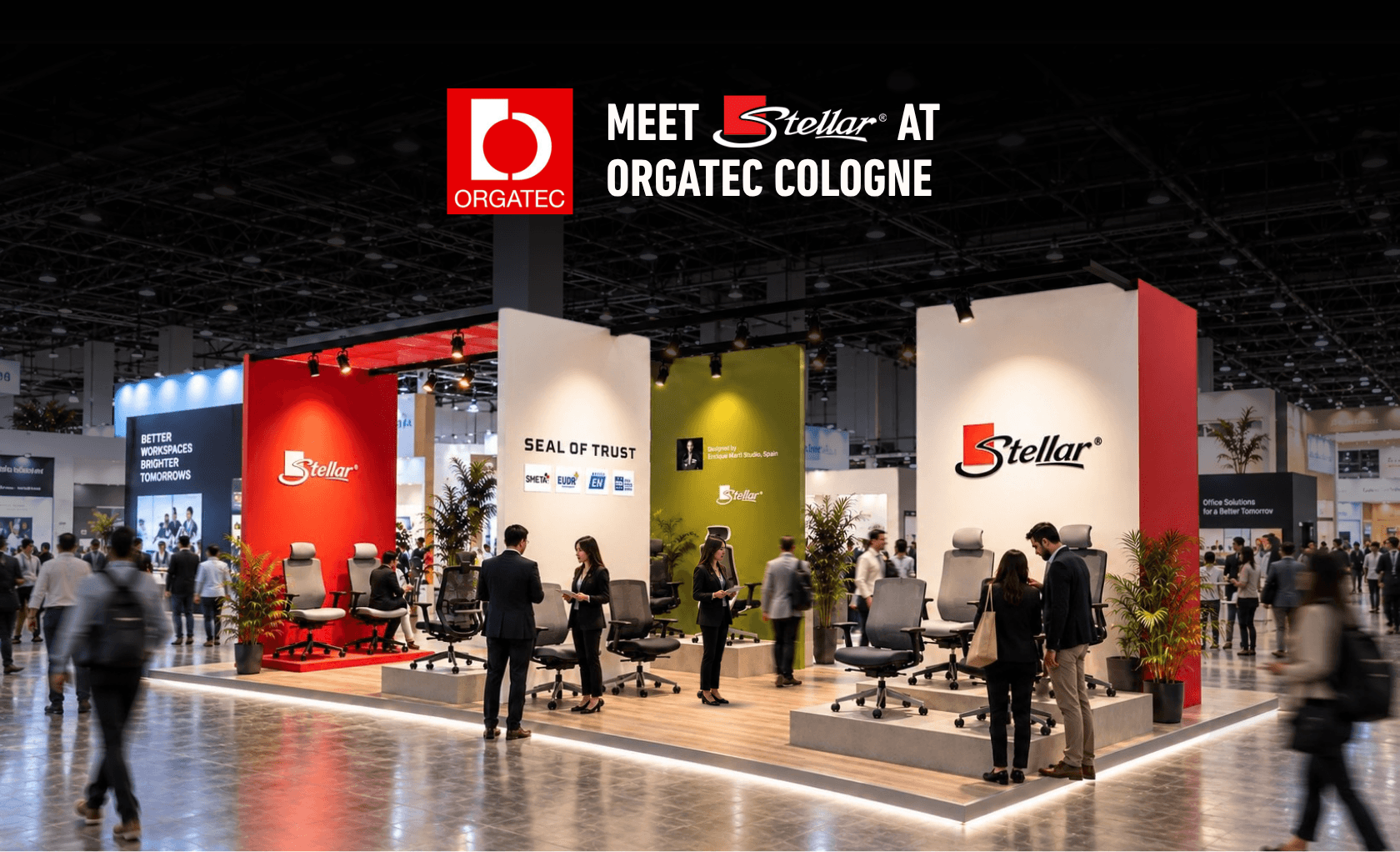 - Stellar Furniture - stellar orgatec stall cologne landing page