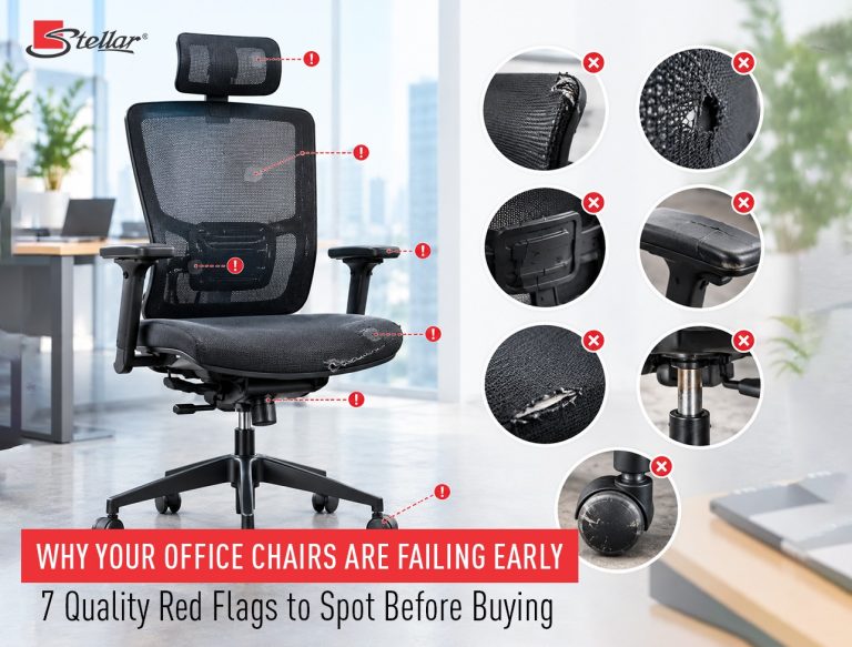 Why Your Office Chairs Are Failing Early: 7 Quality Red Flags to Spot Before Buying