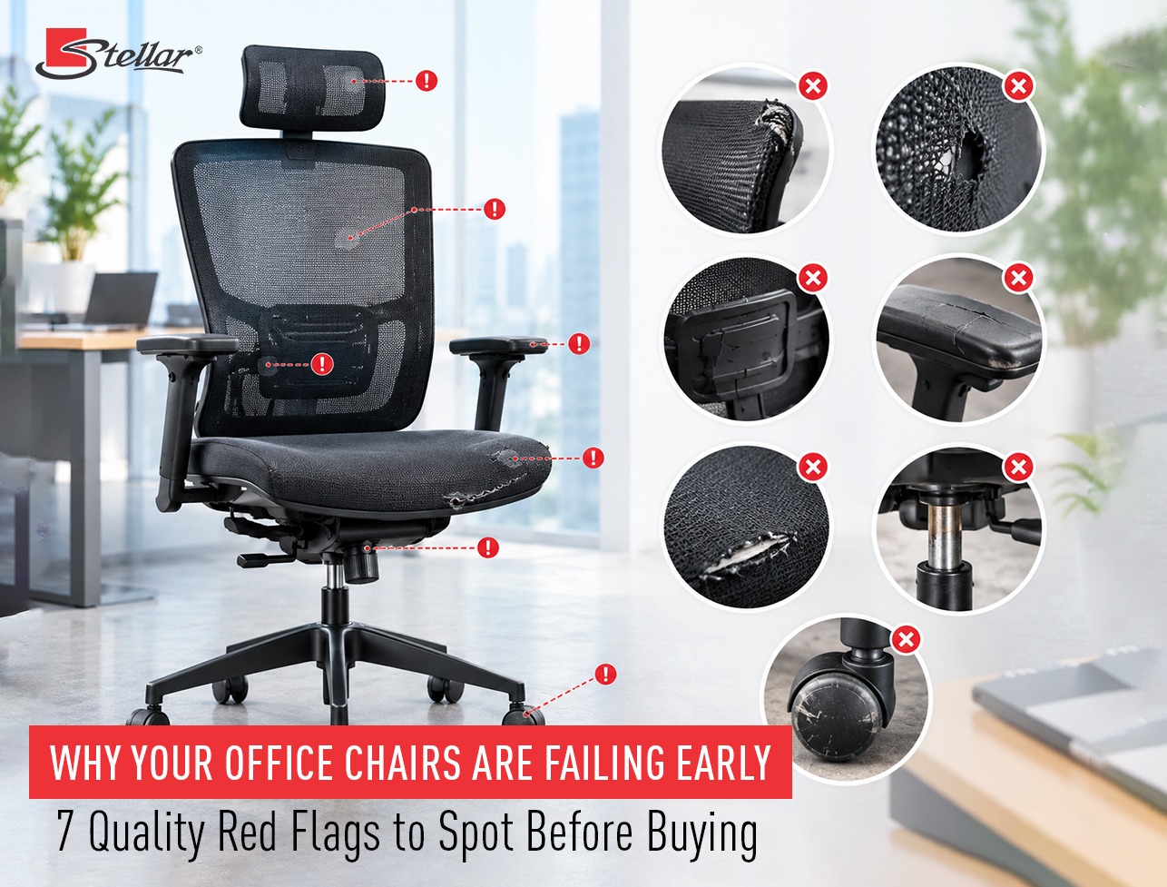 Why Your Office Chairs Are Failing Early: 7 Quality Red Flags to Spot Before Buying